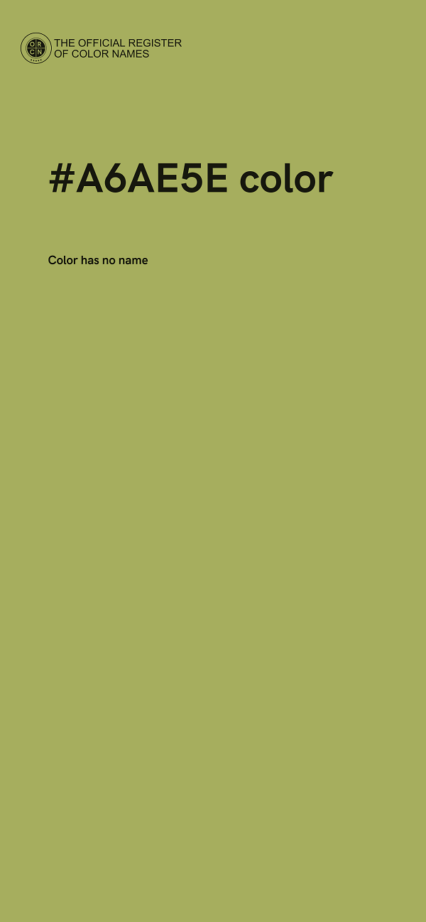 #A6AE5E color image