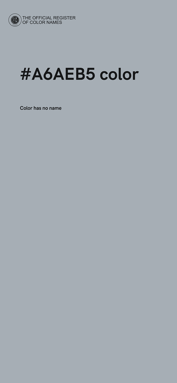 #A6AEB5 color image