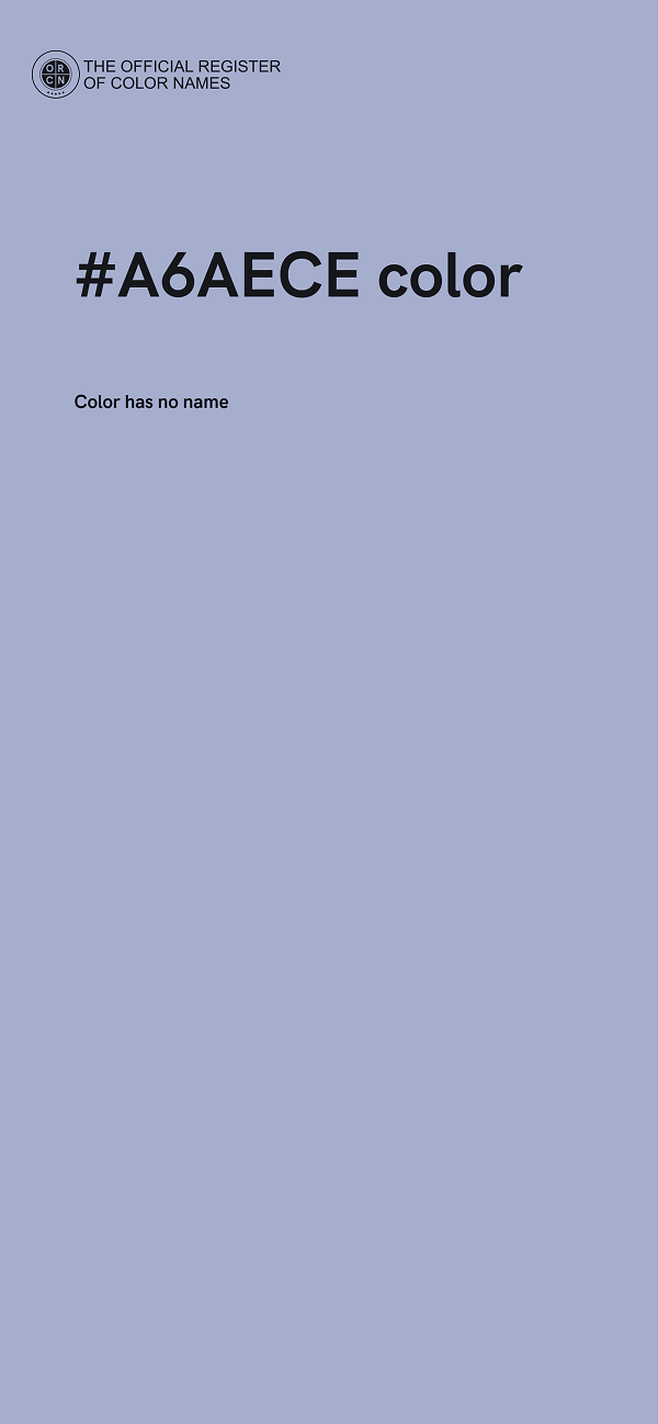 #A6AECE color image