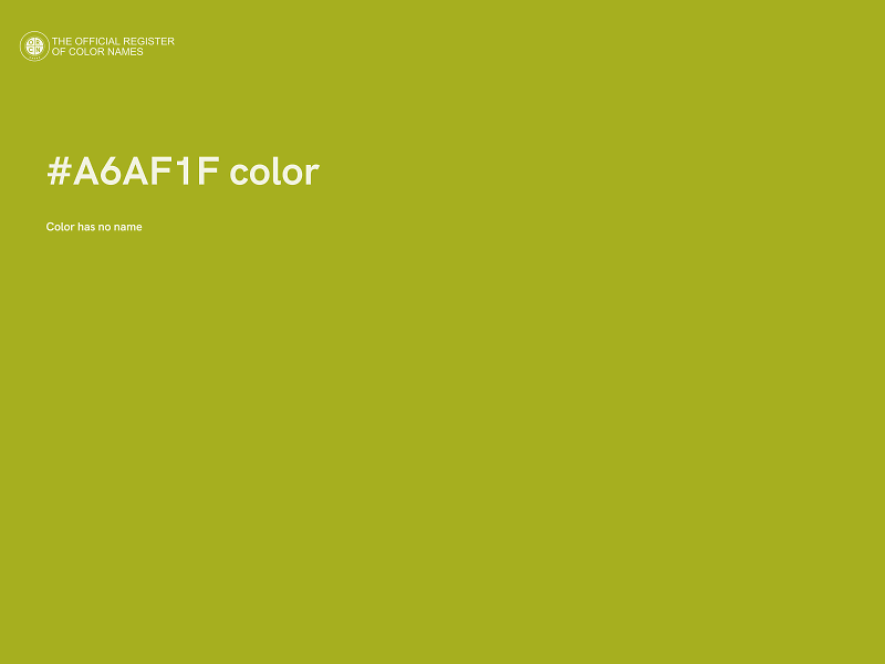 #A6AF1F color image