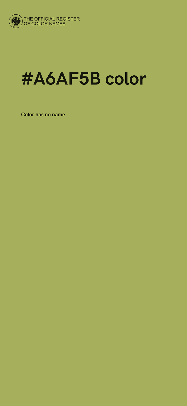 #A6AF5B color image