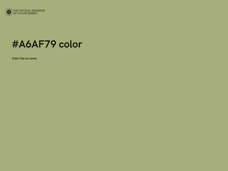 #A6AF79 color image