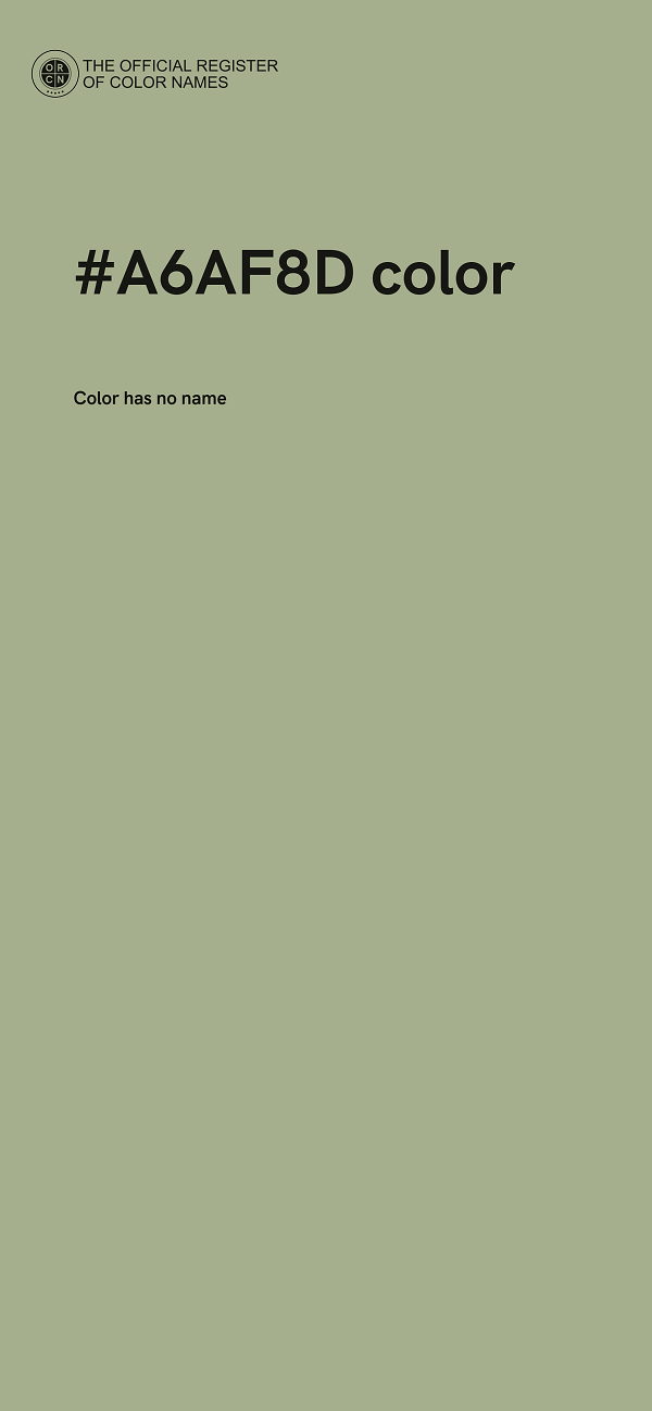 #A6AF8D color image