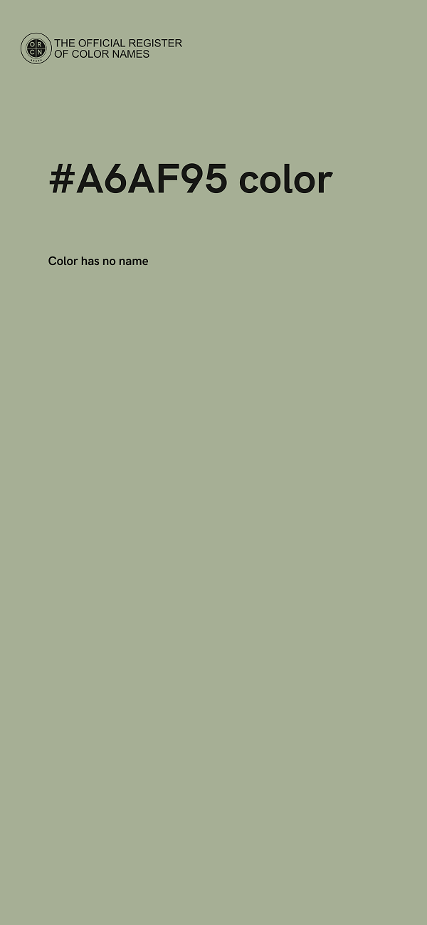#A6AF95 color image