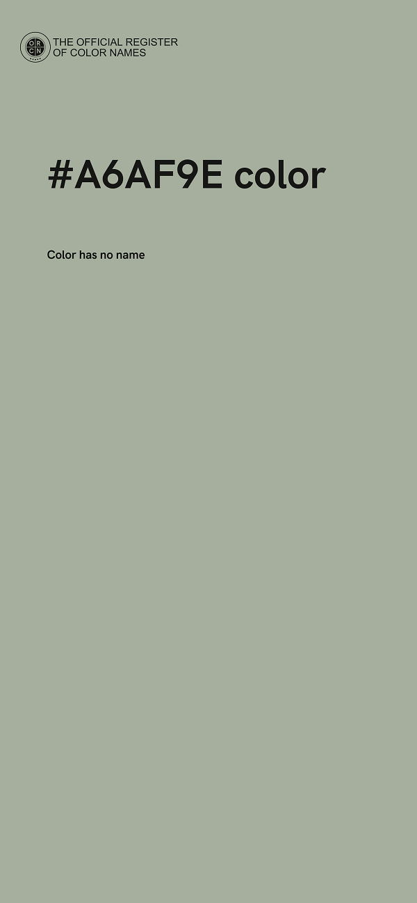 #A6AF9E color image