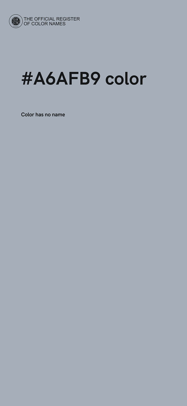 #A6AFB9 color image