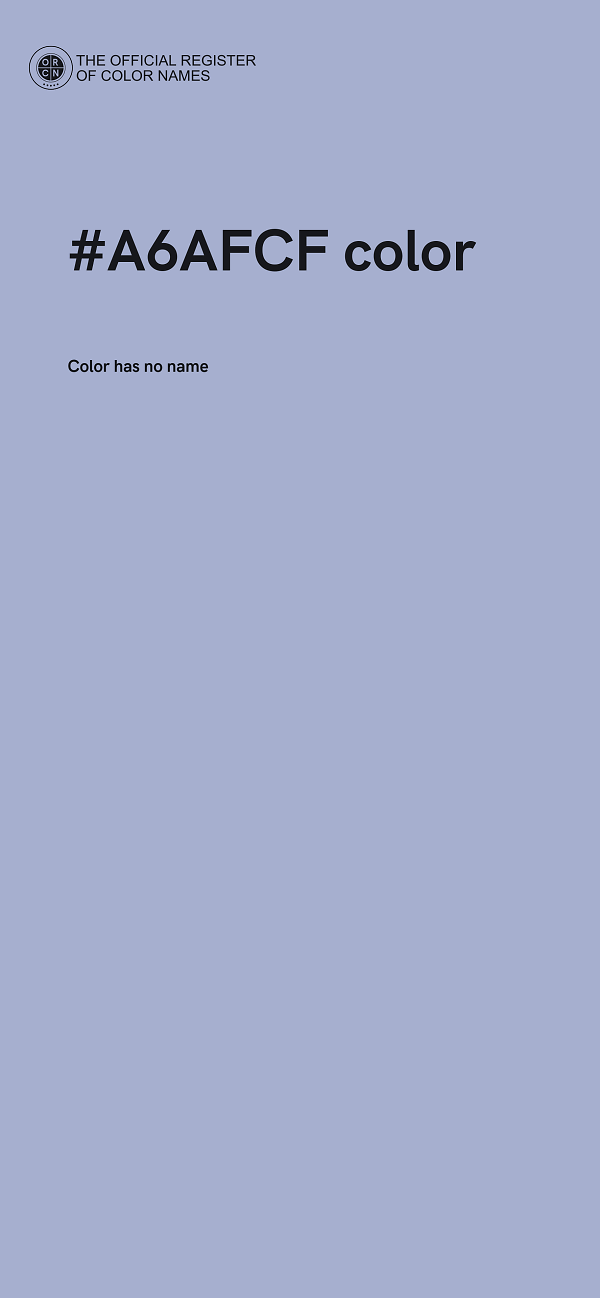 #A6AFCF color image