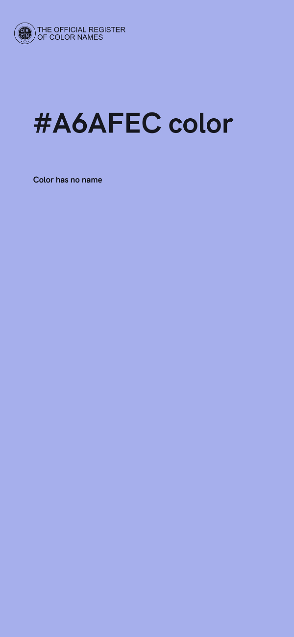 #A6AFEC color image
