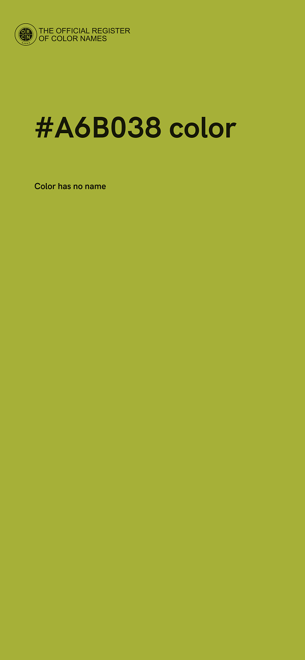 #A6B038 color image