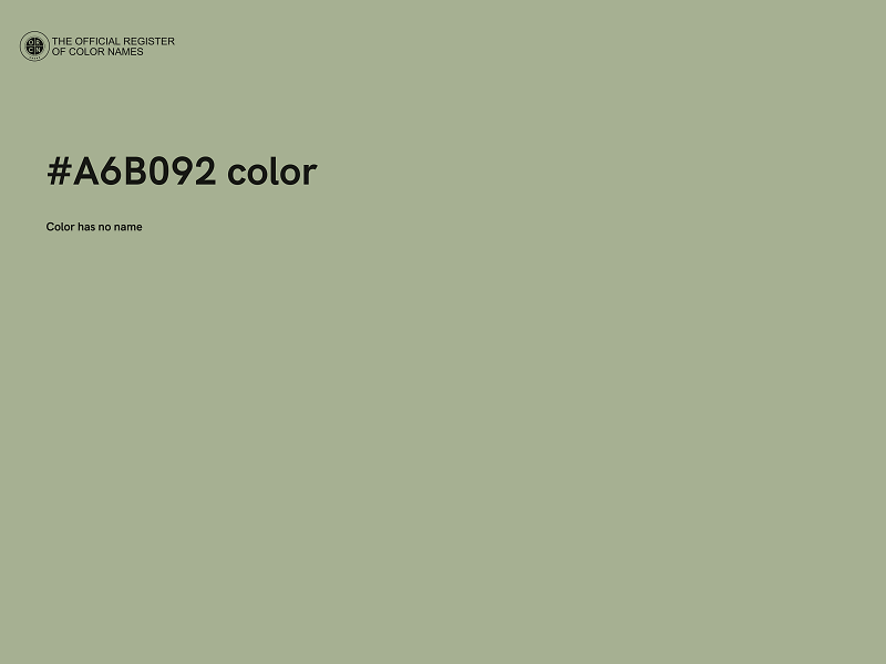 #A6B092 color image
