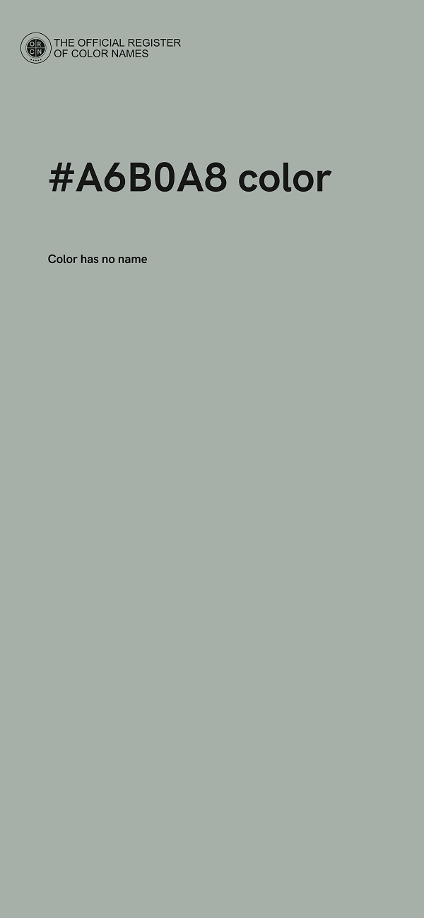 #A6B0A8 color image