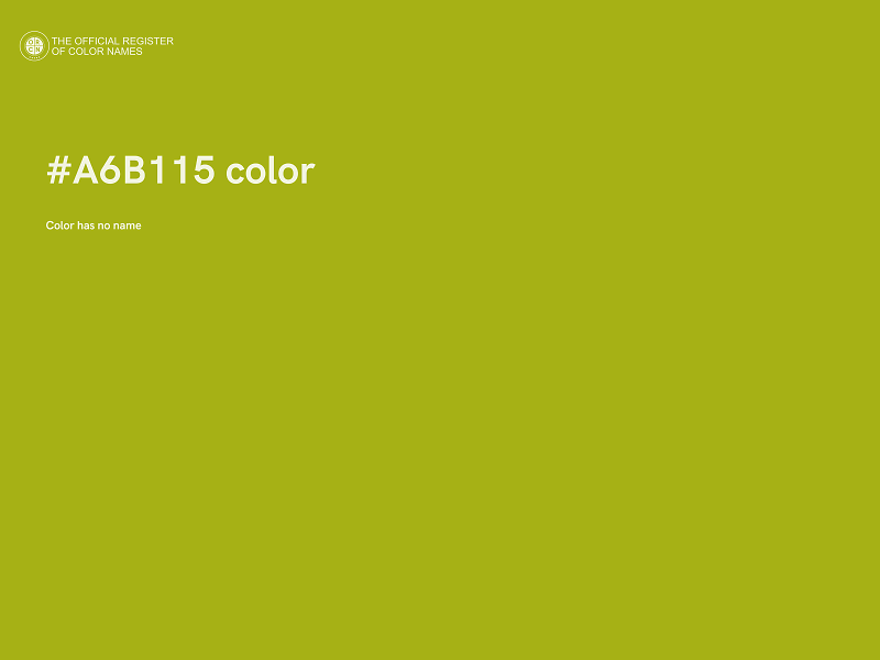 #A6B115 color image