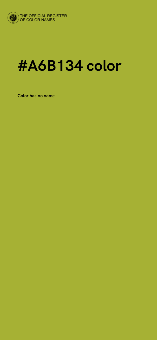 #A6B134 color image