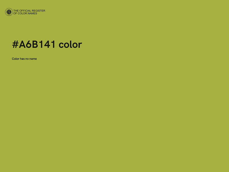 #A6B141 color image