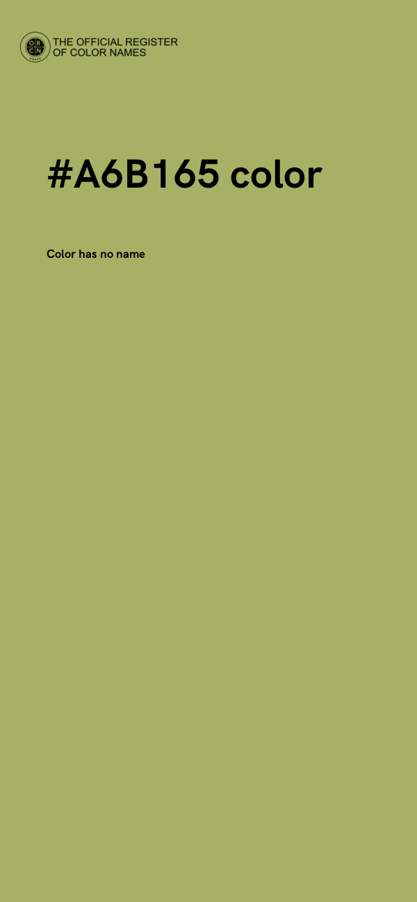 #A6B165 color image
