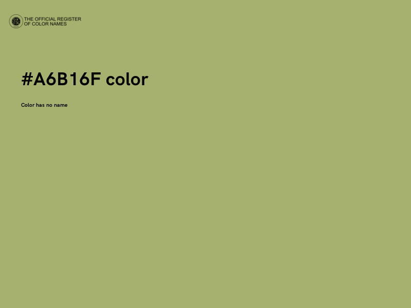 #A6B16F color image