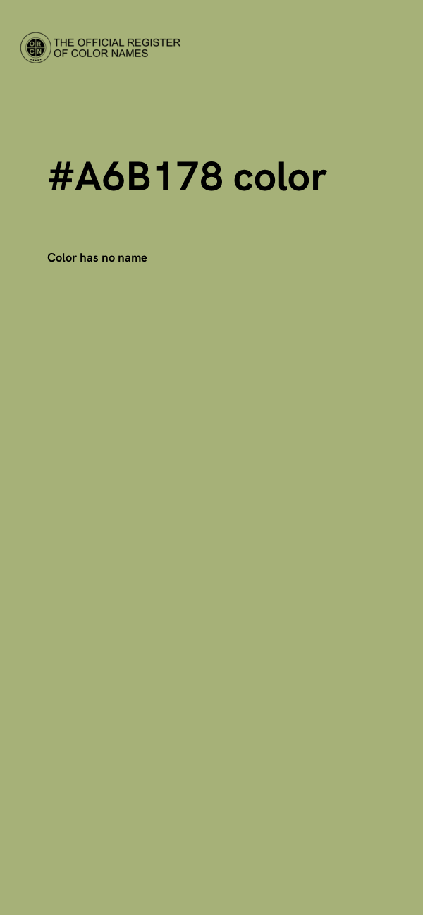 #A6B178 color image