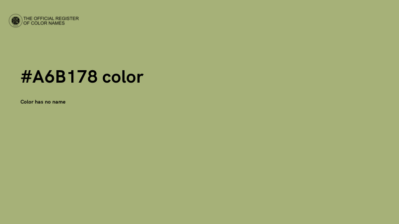 #A6B178 color image