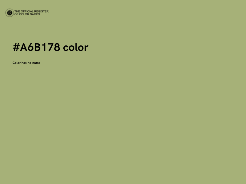 #A6B178 color image
