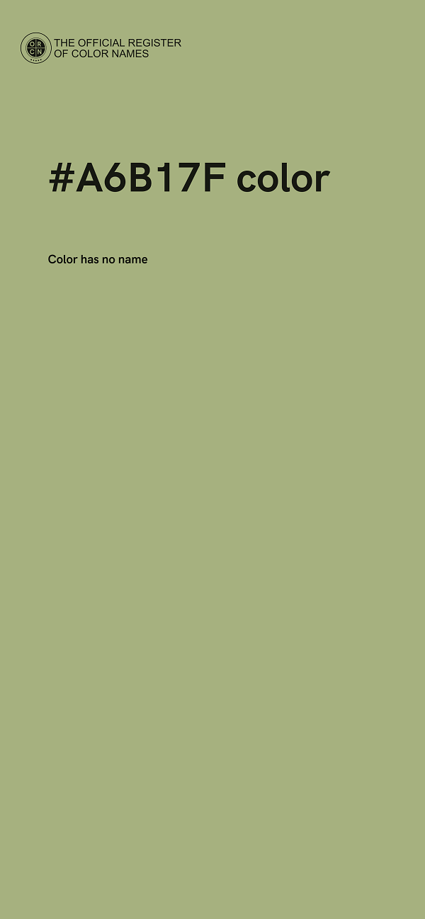 #A6B17F color image