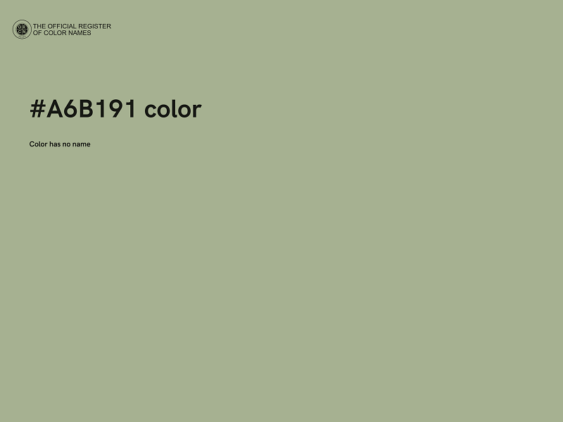 #A6B191 color image