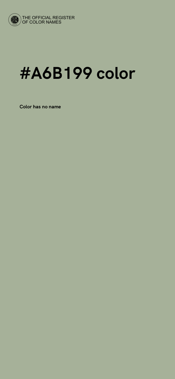 #A6B199 color image