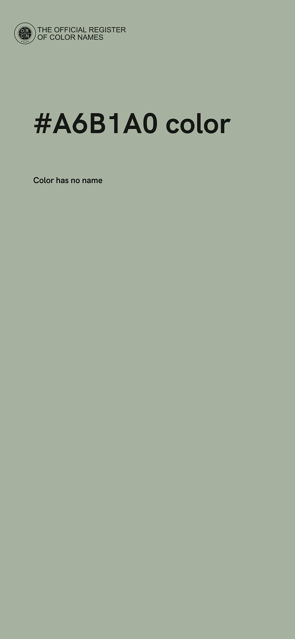 #A6B1A0 color image