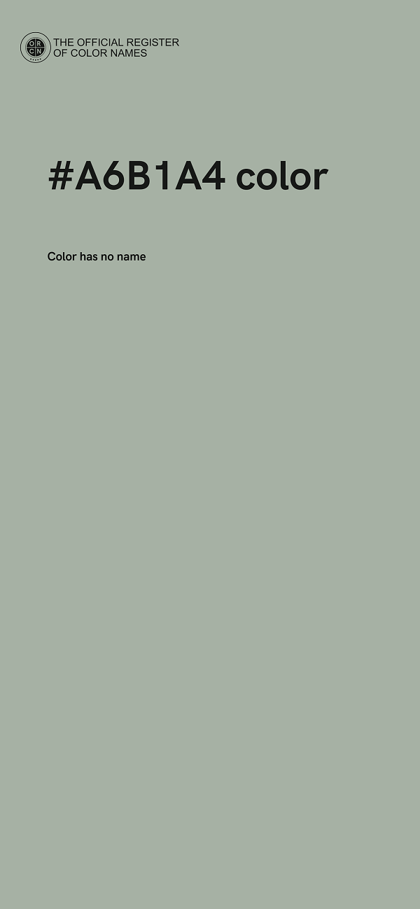 #A6B1A4 color image