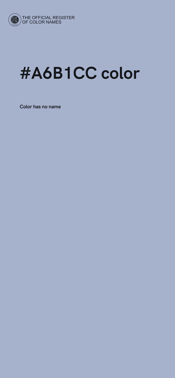 #A6B1CC color image