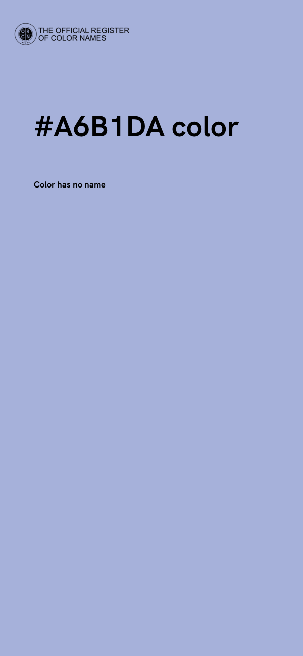 #A6B1DA color image