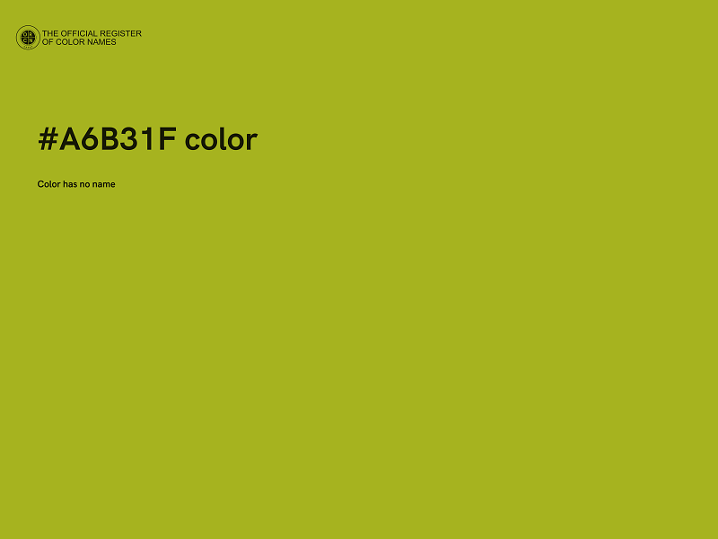 #A6B31F color image