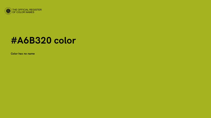 #A6B320 color image