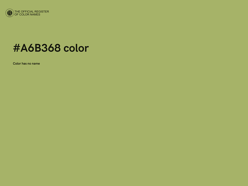 #A6B368 color image
