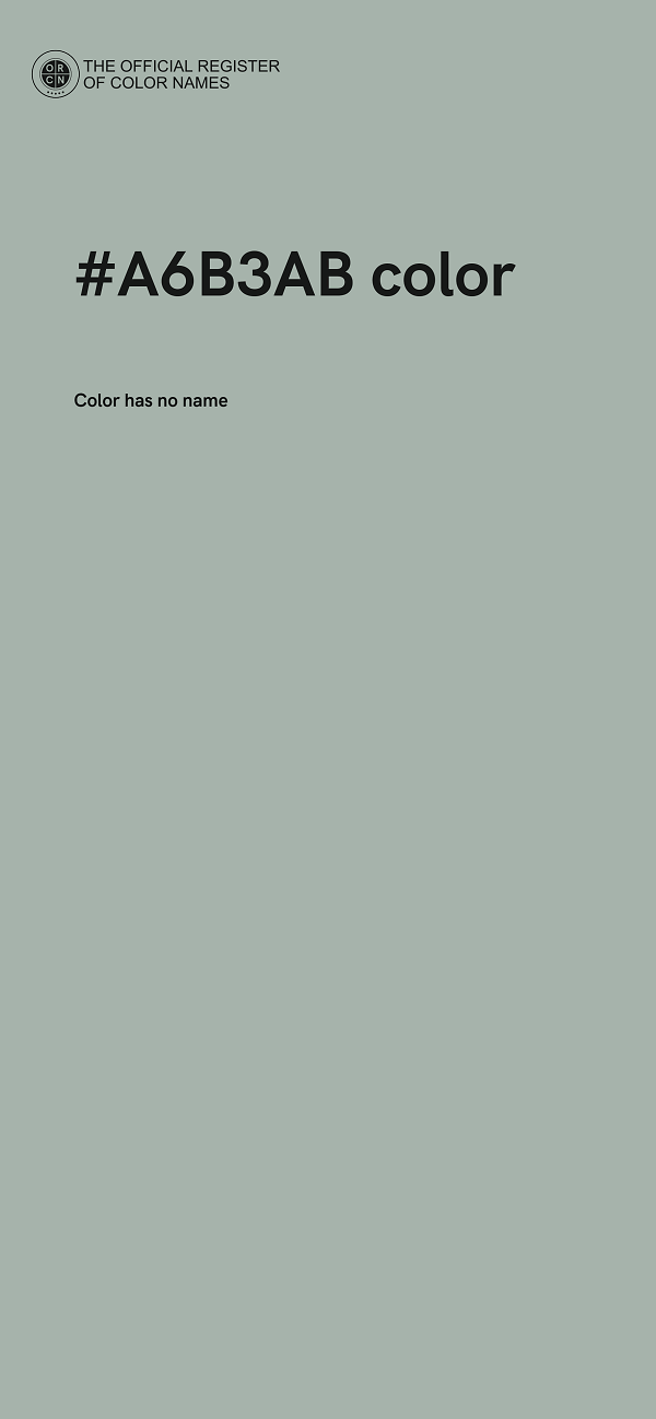 #A6B3AB color image