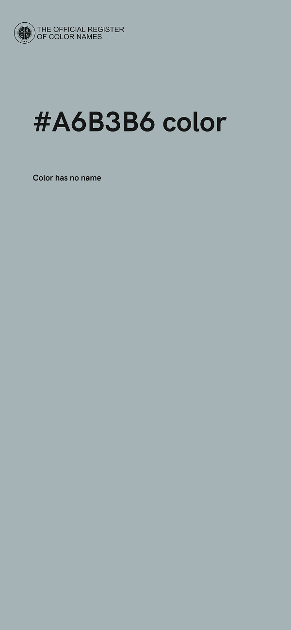 #A6B3B6 color image