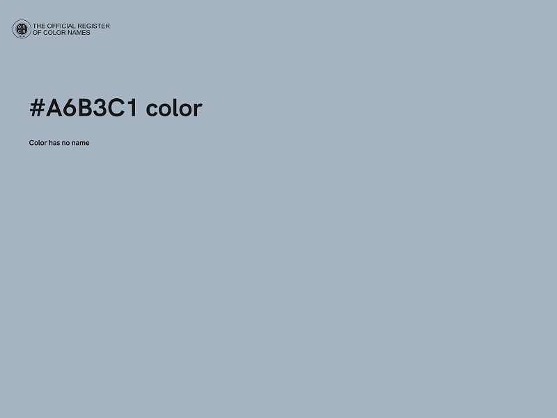 #A6B3C1 color image