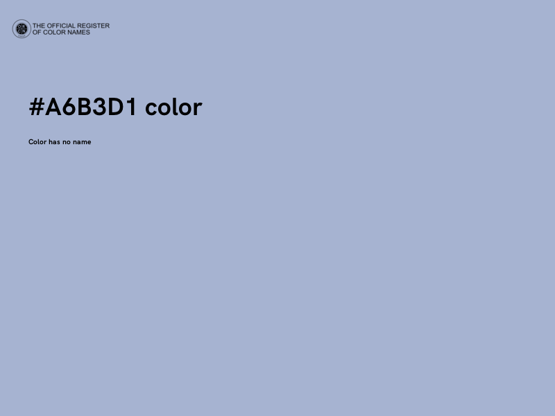 #A6B3D1 color image