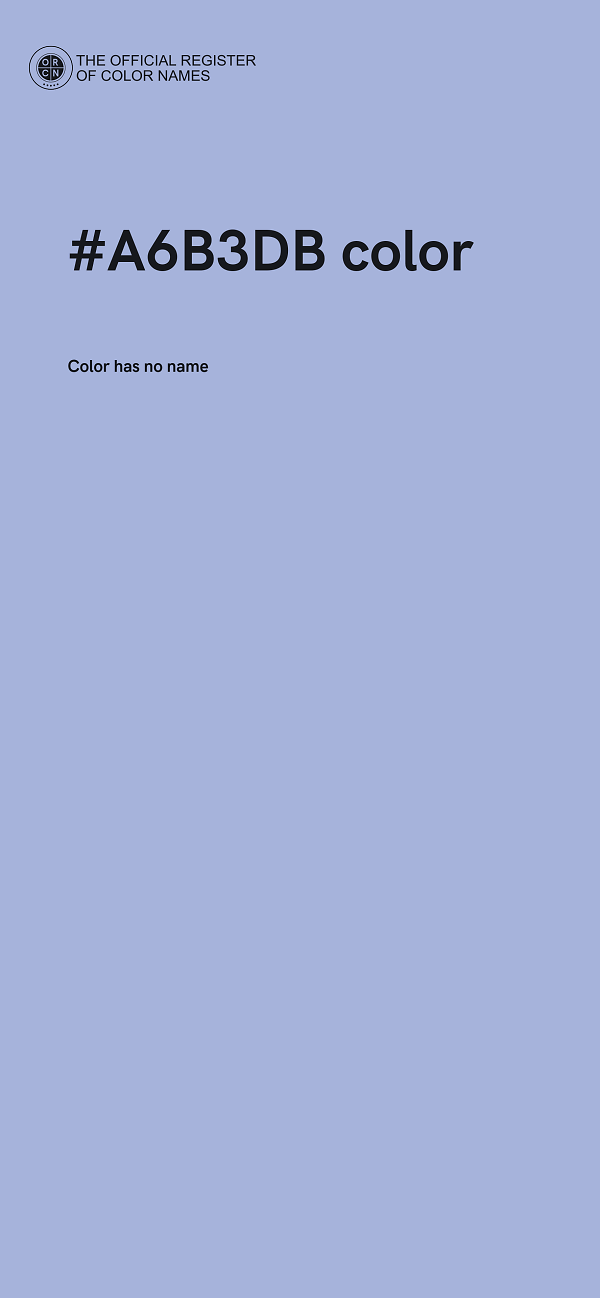 #A6B3DB color image