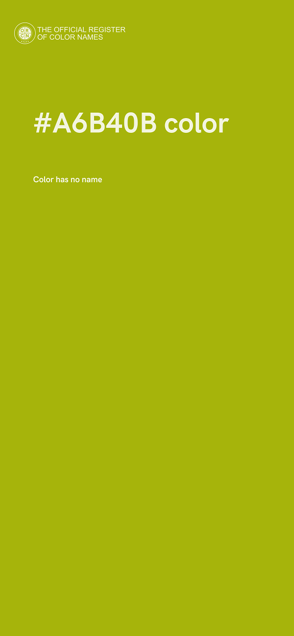 #A6B40B color image
