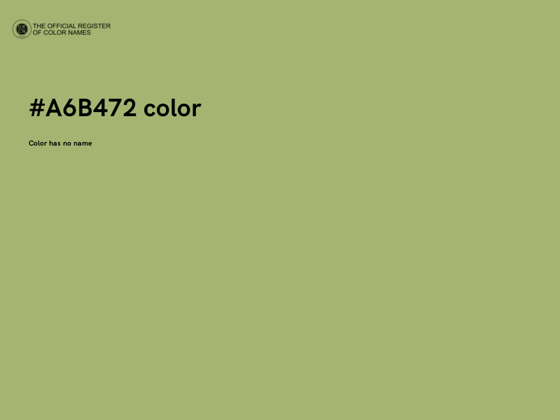 #A6B472 color image