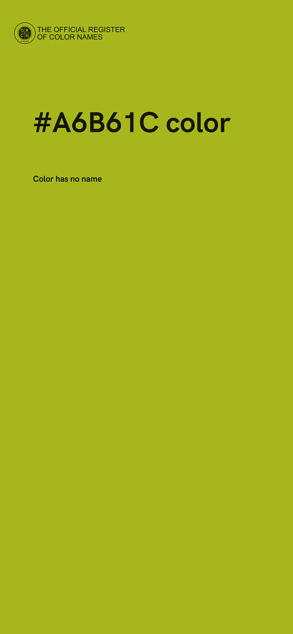 #A6B61C color image