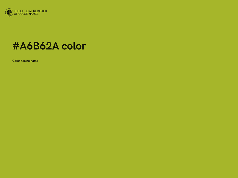 #A6B62A color image