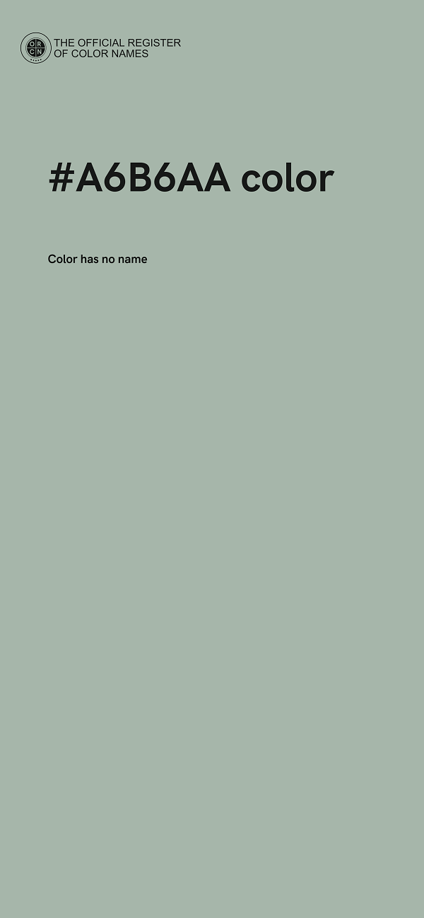 #A6B6AA color image