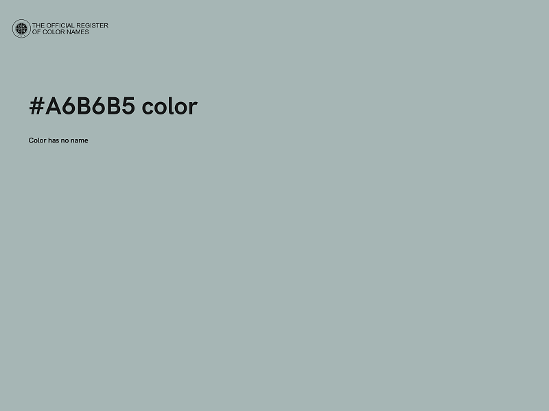 #A6B6B5 color image