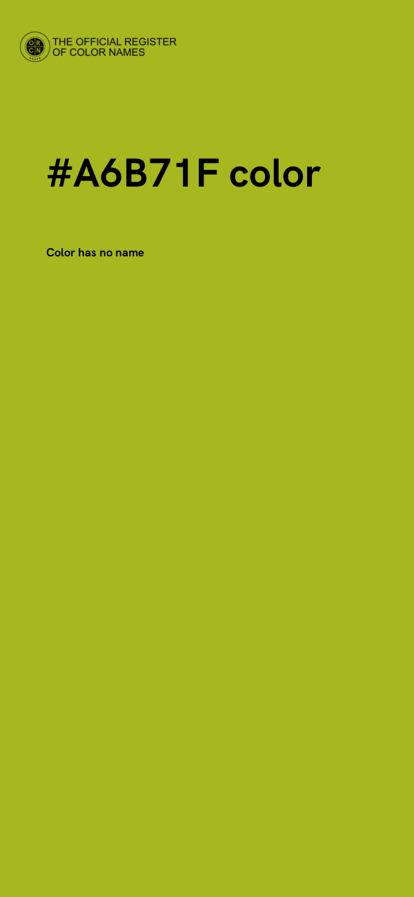 #A6B71F color image