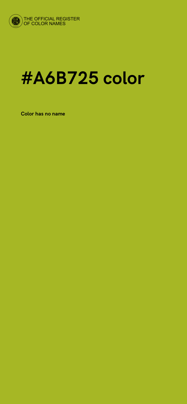#A6B725 color image