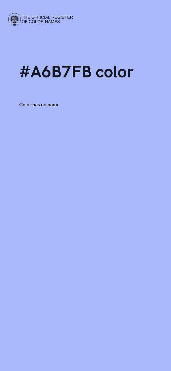 #A6B7FB color image