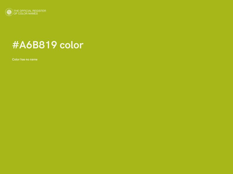 #A6B819 color image