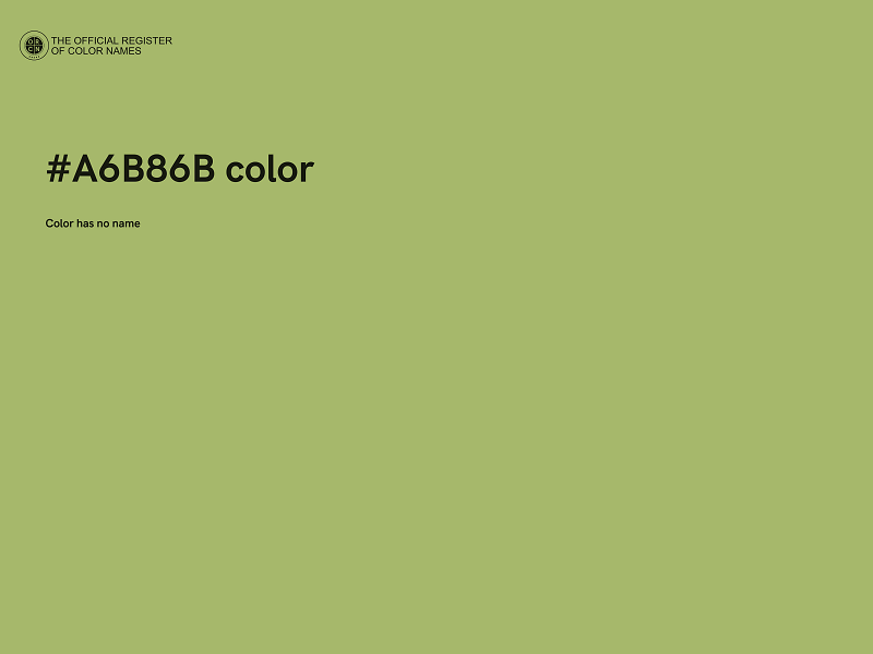 #A6B86B color image