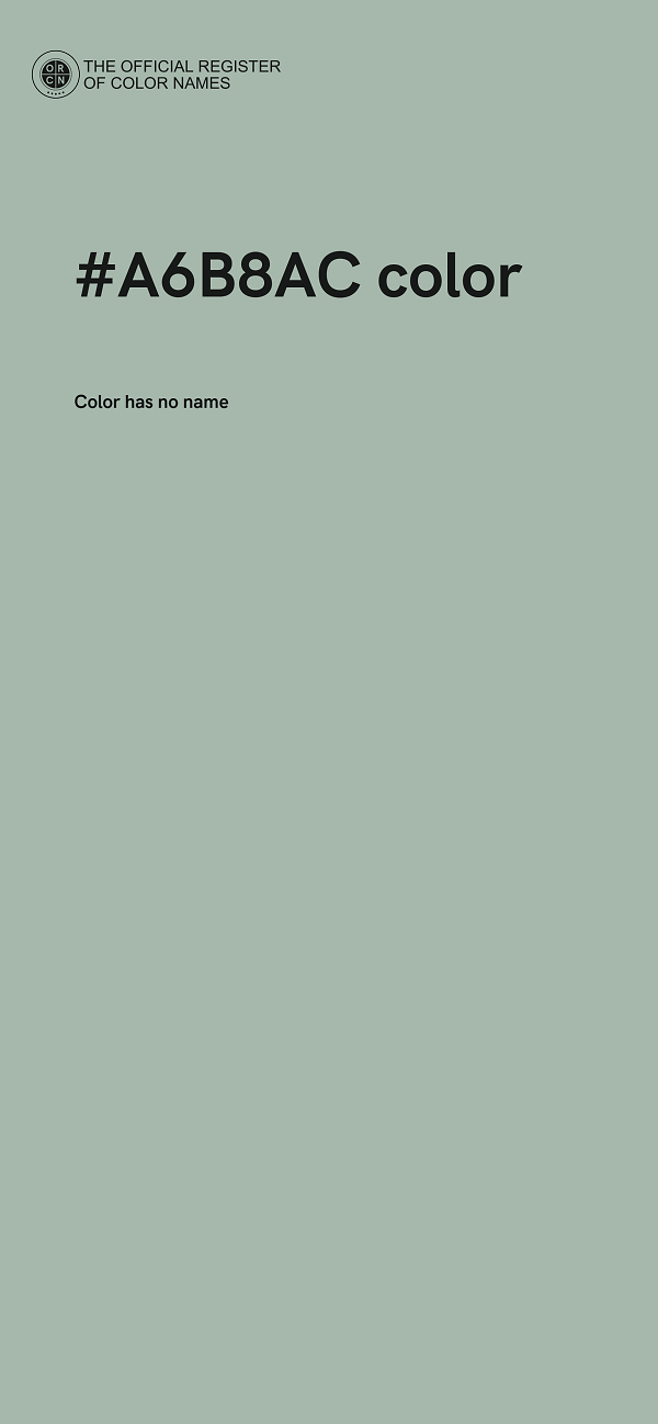 #A6B8AC color image